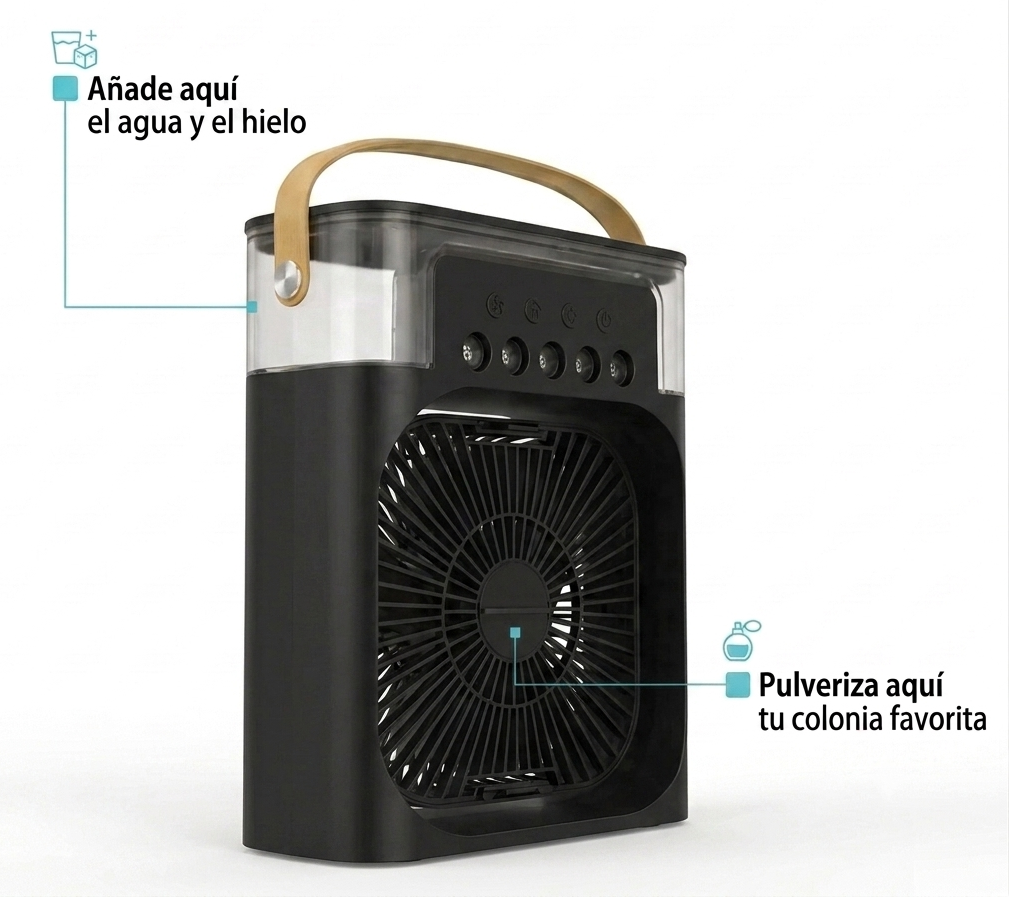 Ventilador Humidificador Portátil